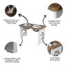 Comedouro Elevado Duplo Pet Cachorro Grande Mdf - 25 Cm - 4