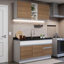 Ver imagem 1 de Armário de Cozinha Compacta 150cm Branco/Rustic Glamy Madesa 02