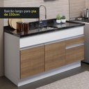 Ver imagem 7 de Armário de Cozinha Compacta 150cm Branco/Rustic Glamy Madesa 02