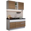 Ver imagem 3 de Armário de Cozinha Compacta 150cm Branco/Rustic Glamy Madesa 02