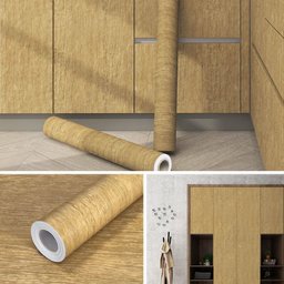 Kit 3 Rolos Papel Parede Lavavel Madeira Massaranduba M2 6m Open Star 32613 - 2