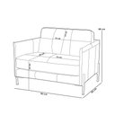 Ver imagem 4 de Poltrona Decorativa para Sala Living Industrial 80cm Amábile L06 Couro Preto - Lyam Decor