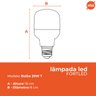 Kit 20 Lâmpadas Led Branca 20w Bulbo T80 Fortled - 4