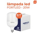 Ver imagem 2 de Kit 20 Lâmpadas Led Branca 20w Bulbo T80 Fortled