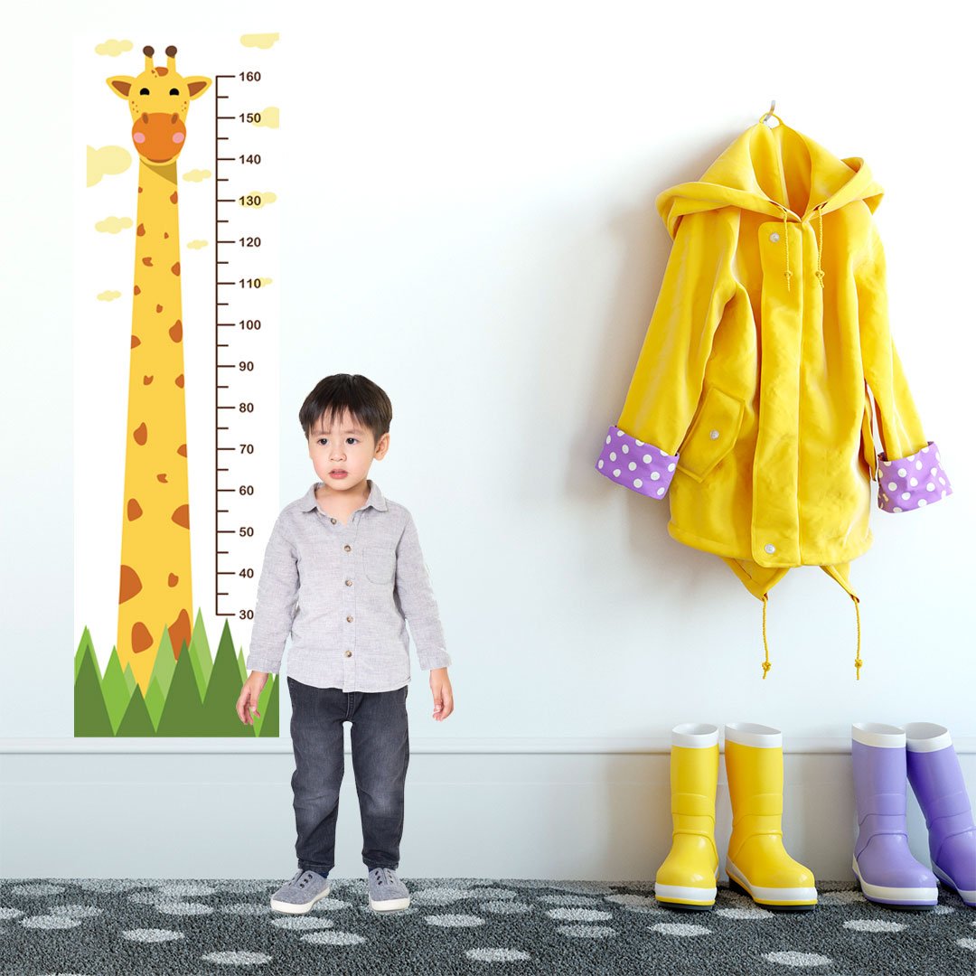 Adesivo Régua de Altura Crescimento Infantil Girafa - 4