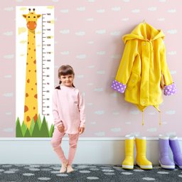 Adesivo Régua de Altura Crescimento Infantil Girafa - 3