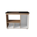 Ver imagem 3 de Balcão Cooktop Ana 5 Bocas 114m com Nicho para Forno e 3 Portas - Savana/off White Móblis