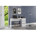 Ver imagem 2 de Escrivaninha 3 Gavetas Office 5105R Branco Fosco Atualle