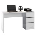 Ver imagem 4 de Escrivaninha 3 Gavetas Office 5105R Branco Fosco Atualle