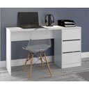 Ver imagem 1 de Escrivaninha 3 Gavetas Office 5105R Branco Fosco Atualle
