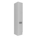 Ver imagem 2 de Paneleiro Armário 2 Portas Almofada e Rodapé 40cm TM4313 MDF Grazi Branco