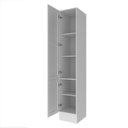 Ver imagem 4 de Paneleiro Armário 2 Portas Almofada e Rodapé 40cm TM4313 MDF Grazi Branco