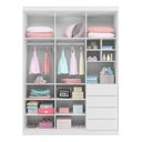 Ver imagem 3 de Guarda Roupa Infantil Pérola Branco - Phoenix Baby Branco