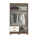Ver imagem 2 de Guarda-roupa Solteiro 4 Portas 2 Gavetas com Espelho B12