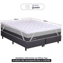 Ver imagem 3 de Pillow Top Queen 1000g Fibras Siliconadas Extra Macio 158x198cm Bf Colchões