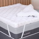 Ver imagem 1 de Pillow Top Queen 1000g Fibras Siliconadas Extra Macio 158x198cm Bf Colchões