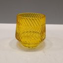 Ver imagem 5 de Castiçal Porta Vela Decorativo Home&co Vidro 8x8x8cm Amarelo