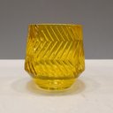 Ver imagem 3 de Castiçal Porta Vela Decorativo Home&co Vidro 8x8x8cm Amarelo