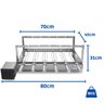 Gira Grill Inox c/ 6 Espetos Tridente + Espeto Grelha Pratic - 6
