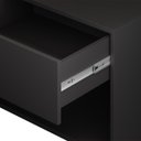 Ver imagem 3 de Kit 02 Mesas de Cabeceira Industrial Pé de Aço 1 Gaveta 1 Nicho - Preto/pé Preto - Lh Móveis