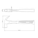 Ver imagem 3 de Martelo de Unha 27 Mm Tramontina Extra Fortis com Cabo em Nylon e Fibra Tramontina