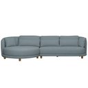 Ver imagem 6 de Sofá 05 Lugares 330cm Arizona com Chaise Direito Bouclé Azul Claro - Nexta Casa