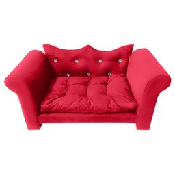 Mini Sofá Divã para Pets Caminha em Suede - 1