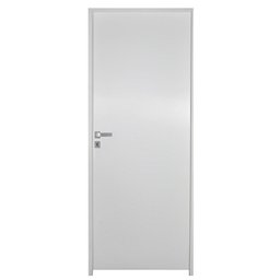 Porta de Madeira Semi-oca Primer Lisa Batentes de 11 Cm Eco Fech Interna-2.10ax0.62l-lado Direito - 2