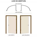 Ver imagem 4 de Porta de Madeira Semi-oca Primer Lisa Batentes de 11 Cm Eco Fech Interna-2.10ax0.62l-lado Direito