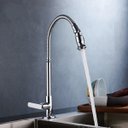 Ver imagem 1 de Torneira Bancada Cozinha Banheiro Mesa Bancada Gourmet Mangueira Flexível Metal Cromada Articulada