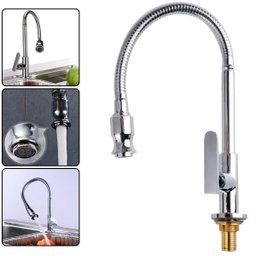 Torneira Bancada Cozinha Banheiro Mesa Bancada Gourmet Mangueira Flexível Metal Cromada Articulada - 2
