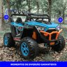 Jipe Elétrico Infantil 12v Utv Azul com Controle Remoto Zippy Toys - 3
