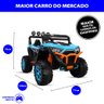 Jipe Elétrico Infantil 12v Utv Azul com Controle Remoto Zippy Toys - 6