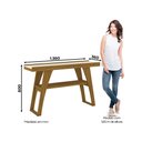 Ver imagem 2 de Conjunto Sala de Jantar Buffet Balcão Retrô + Cristaleira Adega + Aparador Nattur/ Off White