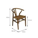 Ver imagem 3 de Cadeira para Sala de Jantar Wishbone