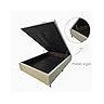 Base Cama Box Casal Baú Pistão a Gás e Revestimento Suede Bege Reforçada Brindade – 138x188cm - 15