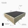 Base Cama Box Casal Baú Pistão a Gás e Revestimento Suede Bege Reforçada Brindade – 138x188cm - 8