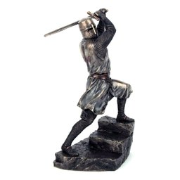 Cavaleiro Medieval Templario com Espada Veronese 77519 Bronzeada - 2