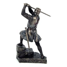 Cavaleiro Medieval Templario com Espada Veronese 77519 Bronzeada - 3