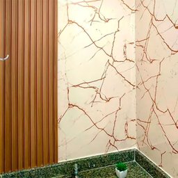 Envelopamento Adesivo Mármore Crema Marfil Dourado Vinílico Autocolante Lavável 1m X 60cm - 2