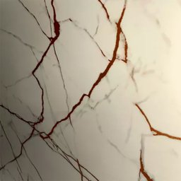 Envelopamento Adesivo Mármore Crema Marfil Dourado Vinílico Autocolante Lavável 1m X 60cm - 8
