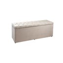Ver imagem 1 de Recamier Sofá Baú Madrid 1,40 cm Suede Bege
