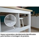 Ver imagem 2 de Bancada Gourmet Ilha Cozinha com Iluminação Ditália Branco