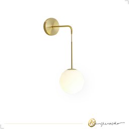 Arandela de Parede com Lâmpada Led G9 4000k Inclusa Dourado Bivolt - 6
