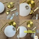 Ver imagem 2 de Arandela de Parede com Lâmpada Led G9 4000k Inclusa Dourado Bivolt