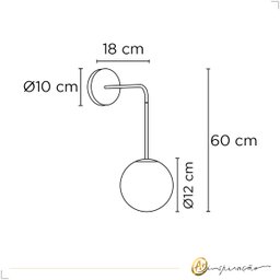 Arandela de Parede com Lâmpada Led G9 4000k Inclusa Dourado Bivolt - 5