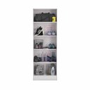 Ver imagem 3 de Armário Multiuso 4 Prateleiras 1 Nicho 56,5cm N408 Kappesberg - Branco