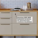 Ver imagem 6 de Armário de Cozinha Compacta 4 Peças 7 Portas com Vidro 200cm 100% MDF Vicenza Espresso Móveis