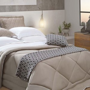 Edredom Solteiro 300 Fios Constantine - Marken Fassi Preto