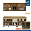 Ver imagem 5 de Cozinha 4 Peças 10 Portas 1 Gaveta Imperial Yescasa Marrom/Cinamomo/Off White